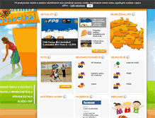 Tablet Screenshot of minibasketbal.cz